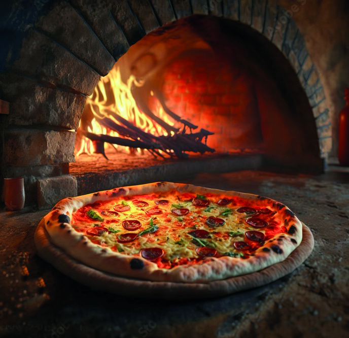 pizza amico con forno a legna